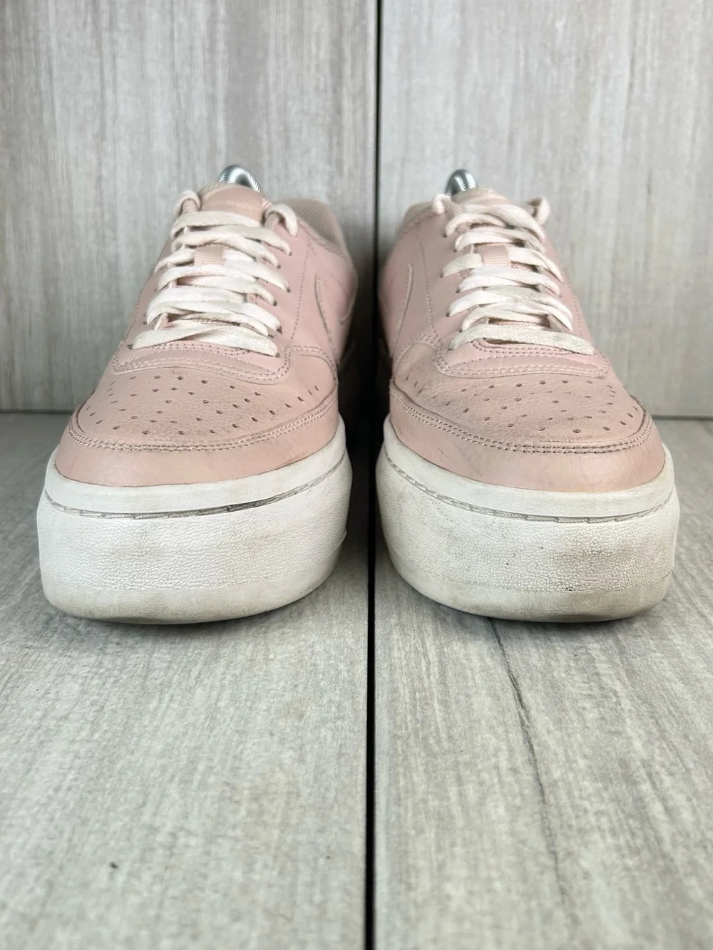 Nike Court Vision Alta LTR Soft Pink Chunky Platform Sneaker Women’s Size 9.5
